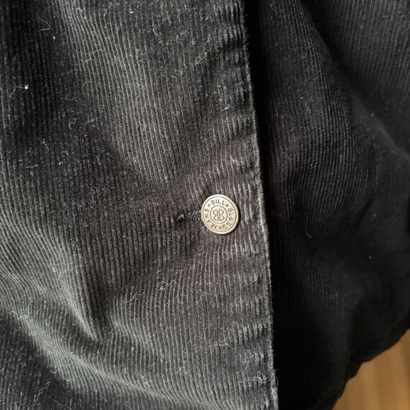 Barn Coat Bill Blass Structured Corduroy Jacket Womens M Navy - Picture 4 of 6